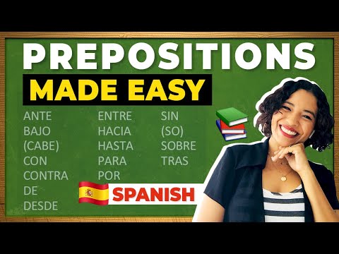 Spanish Prepositions MADE EASY (Learn Spanish for Beginners)