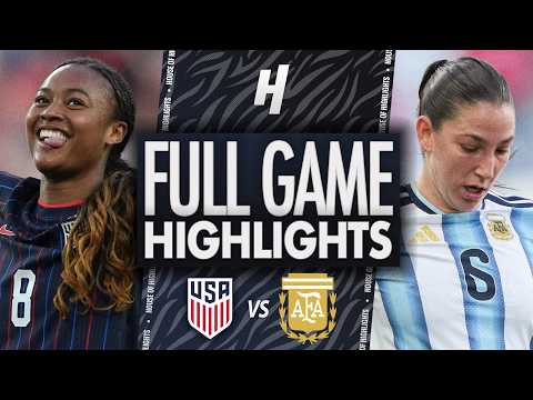 USA vs Argentina - ALL GOALS & HIGHLIGHTS | March 1, SheBelieves Cup 2026
