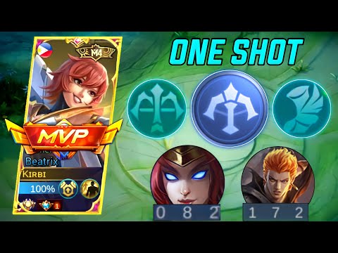 SPAM THIS ONE SHOT EMBLEM 🔥| TOP 1 GLOBAL BEST BUILD BEATRIX