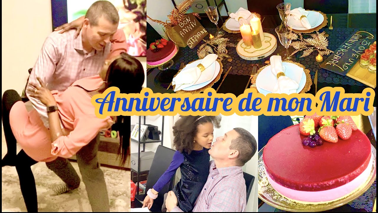 🥳ANNIVERSAIRE DE MON HOMME: SA RÉACTION AU GÂTEAU/ DECO DE TABLE, REPAS ET FÊTE😍❤️ VLOG