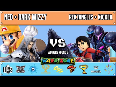 Warp Zone - WR2 - Ned + Dark Wizzy(Sephiroth+Mario) Vs. Rektangles + Kicker(Mii Brawler+Dark Samus)