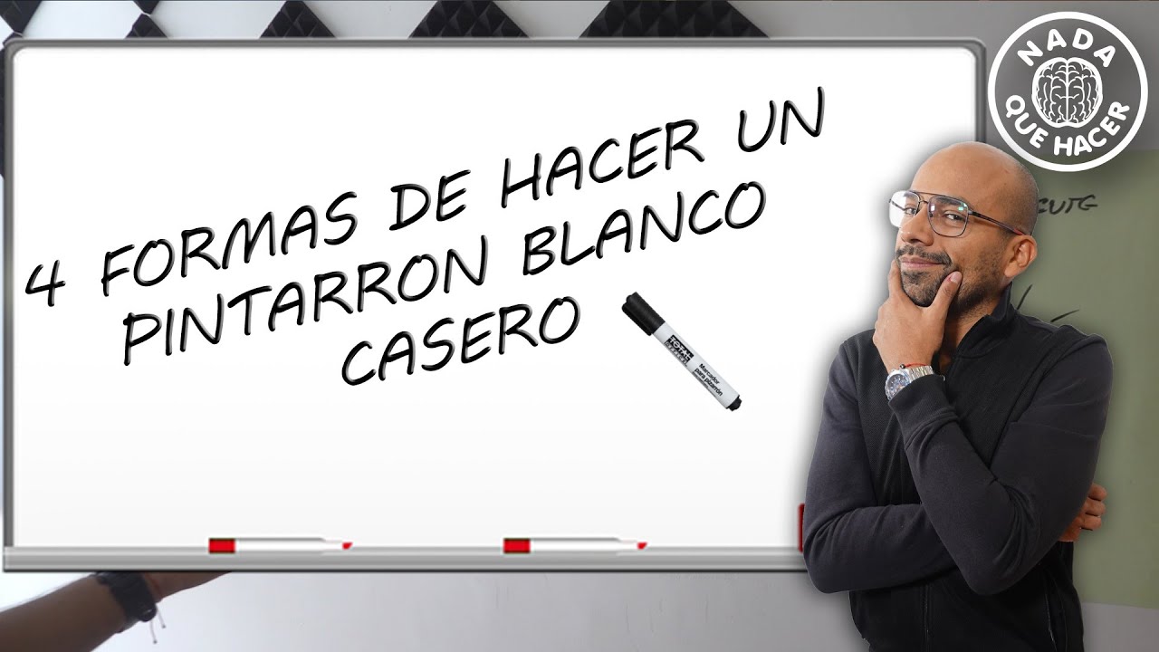 Como hacer un pizarrón/pizarra blanco en la pared casera |NQUEH