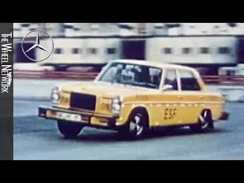 Historic Footage: Mercedes-Benz ESF Safety Vehicles in the 1970's (Deutsch / German)