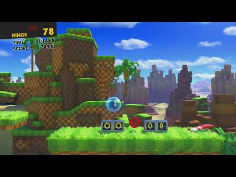 Sonic Forces-  Stage 10 All Red Rings Green Hill (Green HIll)