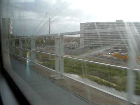 ritje met RET metro type 5200 serie van schiedam centrum naar marconiplein