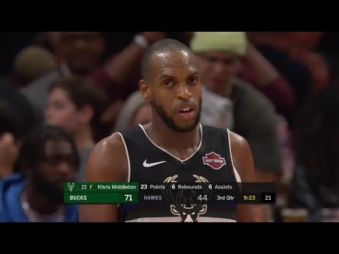 Khris Middleton Full Play vs Atlanta Hawks | 12/27/19 | Smart Highlights