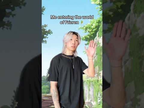 Entering the anime world of Frieren 👀