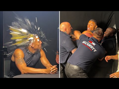 FIGHTER THROWS ‘EGG’ AT CHASE DEMOOR (MASSIVE FIGHT) 