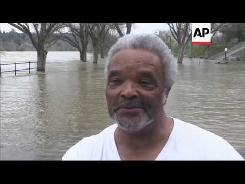 Lake drained behind US dam as storm looms
