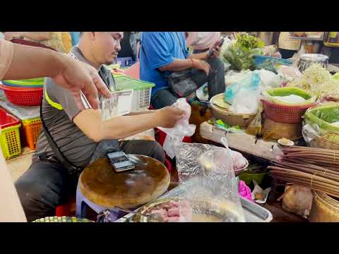 Khmer Wet Market, Fresh Food @ Boeung Keng Kong Market