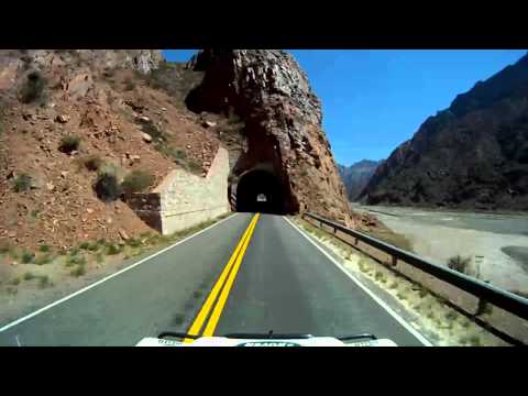 Por la Cordillera de Los Andes, Ruta 7, Mendoza Argentina. Driving thru the Andes Mountains