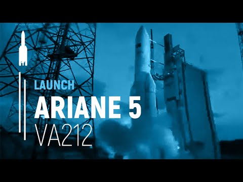 Flight VA212 – AMAZONAS 3 / AZERSPACE/AFRICASAT-1a | Ariane 5 Launch | Arianespace