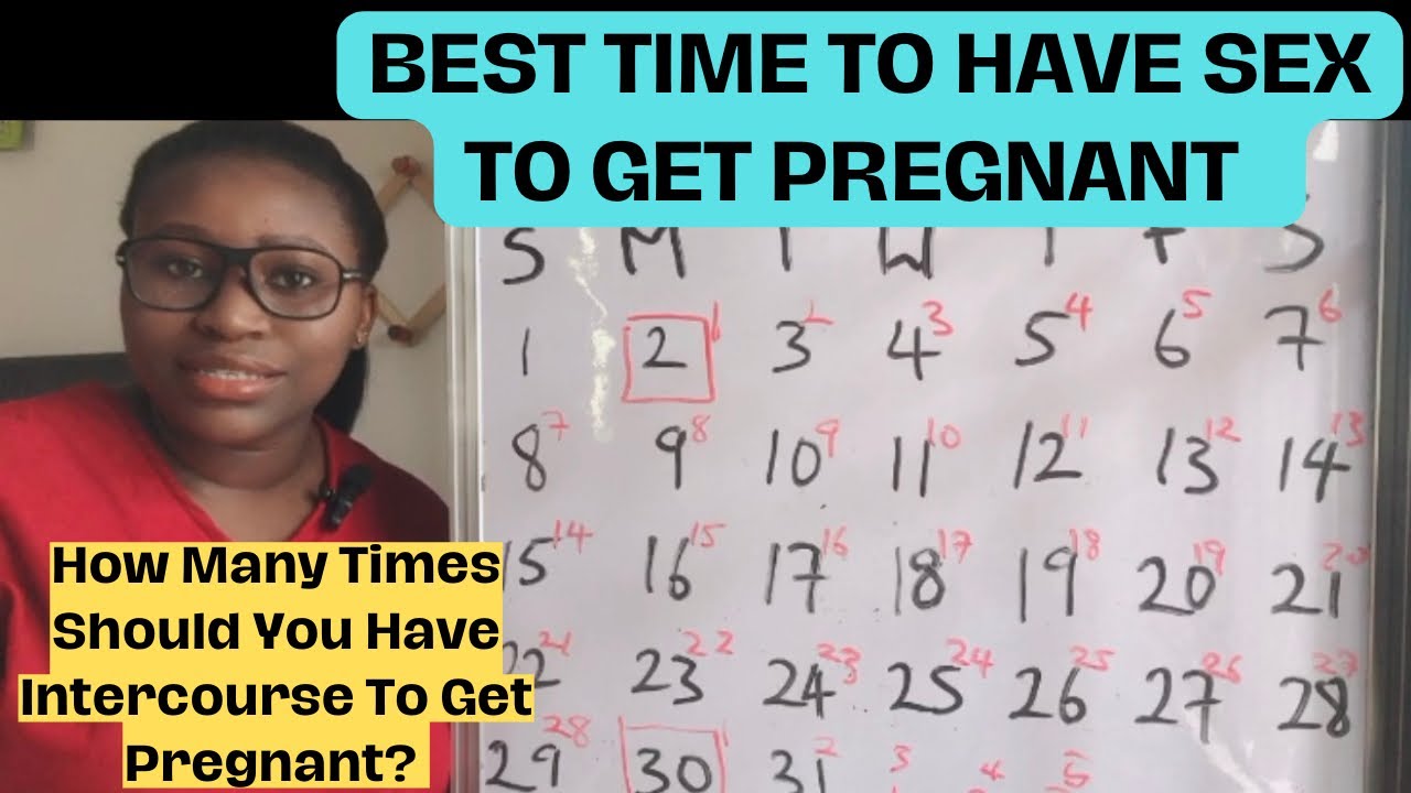 WHEN TO HAVE SEX TO GET PREGNANT || HOW MANY TIMES SHOULD YOU HAVE SEX TO GET PREGNANT?