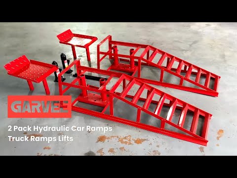 GARVEE | 2 Pack Hydraulic Car Ramps Truck Ramps Lifts