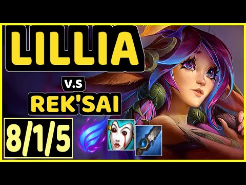 CARIOK (LILLIA) vs REK'SAI - 8/1/5 KDA JUNGLE GAMEPLAY - BR Ranked MASTER