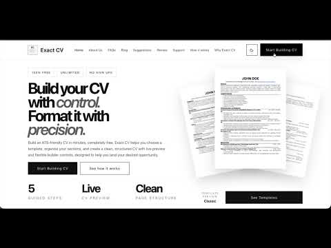 Exact CV 공식 영상 미리보기