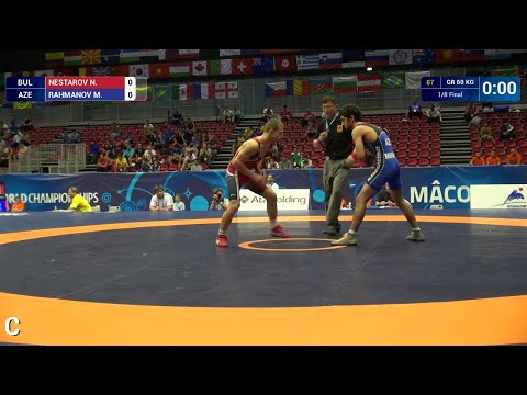 1/8 GR - 60 kg: M. RAHMANOV (AZE) df. N. NESTAROV (BUL), 7-2