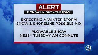 Technical Discussion: Cloudy & Seasonal Today... An *ALERT* As We Track Expected Plowable Snow Ea...