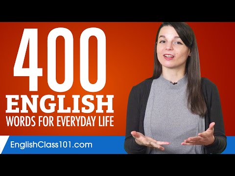 400 English Words for Everyday Life - Basic Vocabulary #20