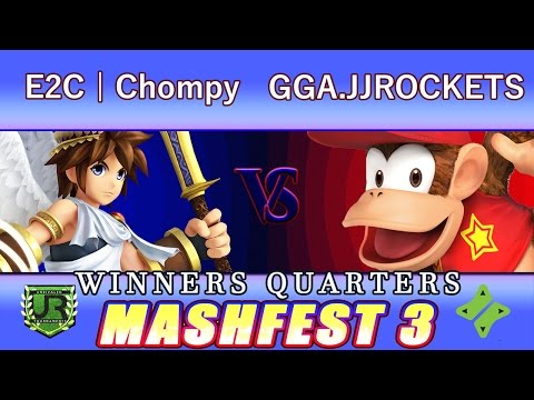 Mashfest 3  WINNERS QUARTERS - E2C | Chompy (Pit) vs GGA.JJROCKETS (Diddy Kong)