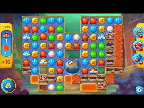 [FISHDOM Walkthrough] Level 5933 Hard (Qua màn - Fishdom)