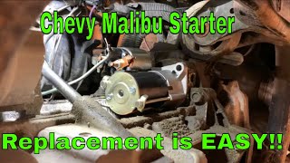 Replacing the starter on a Chevy Malibu Ecotec engine