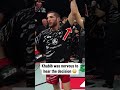 Khabib And Islam Celebrated After Tagir Ulanbekov Got The Decision Win At UFCBaku