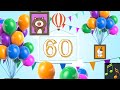 1 Minute Timer Happy Birthday Song Customized Pictures