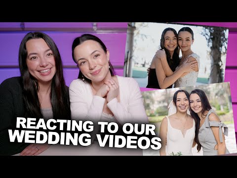 Reacting to Our Wedding Videos - Merrell Twins