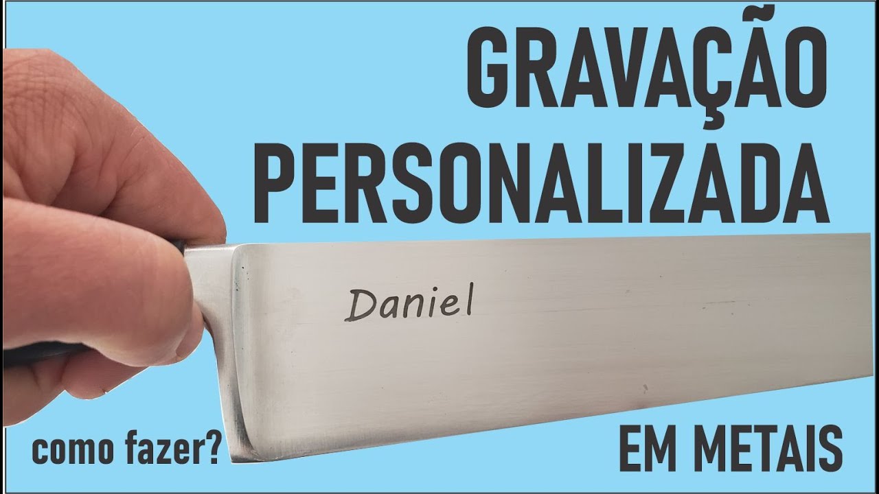 Watch Now Gravação Personalizada em Metais - Facas Artesanais Gravação Personalizada em Metais - Facas Artesanais