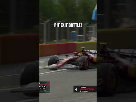 Insane Pit Exit Fight! Lewis vs Max vs Tsunoda 🇧🇪 #fypusa #caughtin4k #usa #F1 #shorts