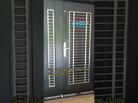 JEB 5x7 Stainless Steel Pipe Grille Security Door installation at Taman Bestari Indah