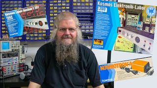 Detailansicht und Beschreibung Kosmos Elektronik Super Labor E200 mit allen vier Erweiterungen