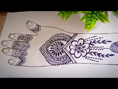 Unique Stylish Mehndi Design For Back Hand || Mehndi Design || Tasmiya Design