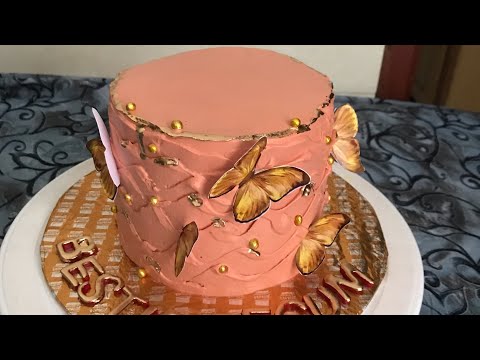 Butterfly themed cake with golden touch by murtaza cakes and cupcakes❤️😍🤞🏻