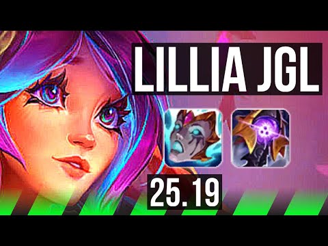 LILLIA vs VOLIBEAR (JGL) | 10/0/7, Quadra, Legendary | KR Diamond | 25.19