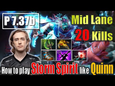 QUINN STORM SPIRIT GOD! 🌀⚡️ 20 KILL MID SO SICK! (Dota 2) Gameplay 4K