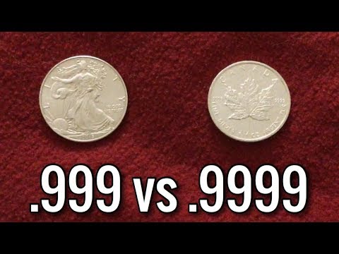 999 Fine vs 9999 Fine Silver Coins | American Eagles vs Canadian Maple Leafs | Pure Silver Comparing