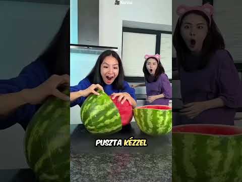 kettévágott egy dinnyét...😮 #magyar  #shorts #ai  #aivideo