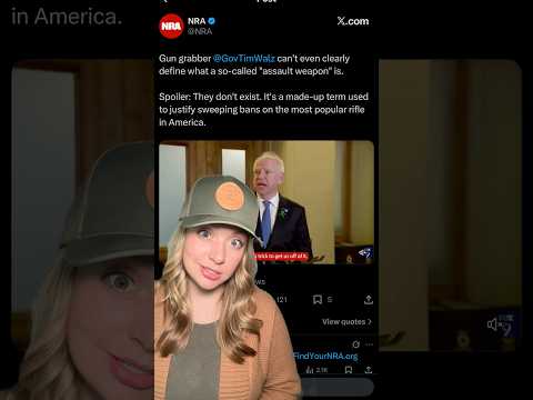 Walz Attempts To Answer The Question We Have All Been Waiting For?#shortsfeed #2ndamendment #shorts Thumbnail