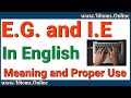 E G vs I E Meaning in English and Corr E G vs I E Meaning in English and Corr