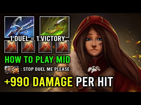 WTF +990 Damage Per Hit 1 Duel = 1 Win with Blade Mail Mid 7.33 Legion Commander Dota 2