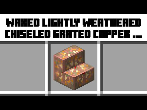 Crafting the Longest Minecraft Block Name 1.21 Update Copper Blocks Exploration