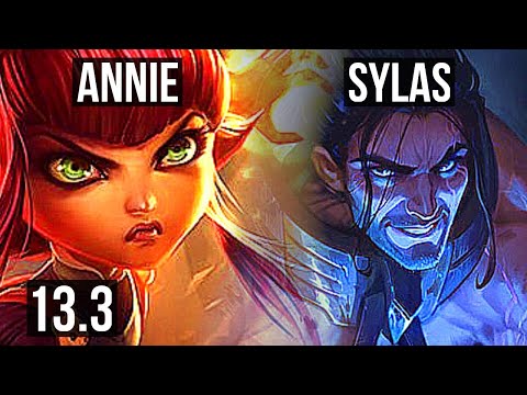 ANNIE vs SYLAS (MID) | Rank 3 Annie, 5/1/9, 500+ games | KR Grandmaster | 13.3