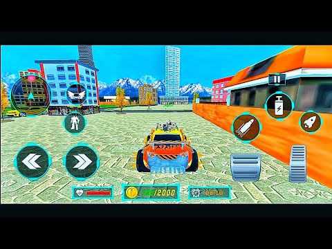 Dino Robot Car Game - Flying Robot Transforming Game - Android Gameplay Part 3