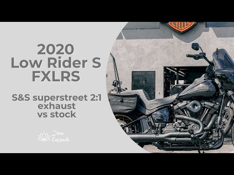 Exhaust Clip Harley Davidson M8 S&S Superstreet 2:1 vs STOCK | Low Rider S FXLRS 2020