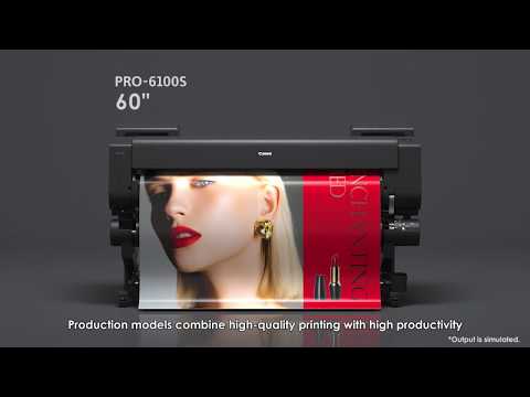 Canon imagePROGRAF Pro-6100S Large Format Production Printer with Multifunction Roll System