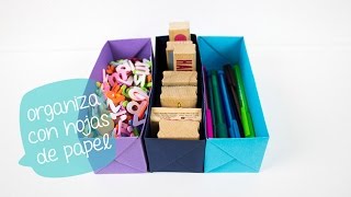 Organiza con cajas de papel: Origami// BigCrafts