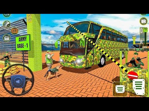 Army Soldier Bus Driving Simulator US Offroad Transport Duty Driver 3D Android GamePlay