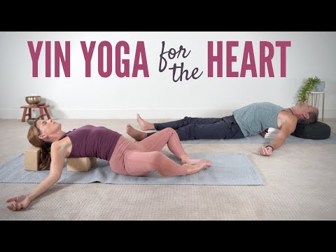 1 Hour Yin Yoga for the Heart Chakra with Meditation & Pranayama